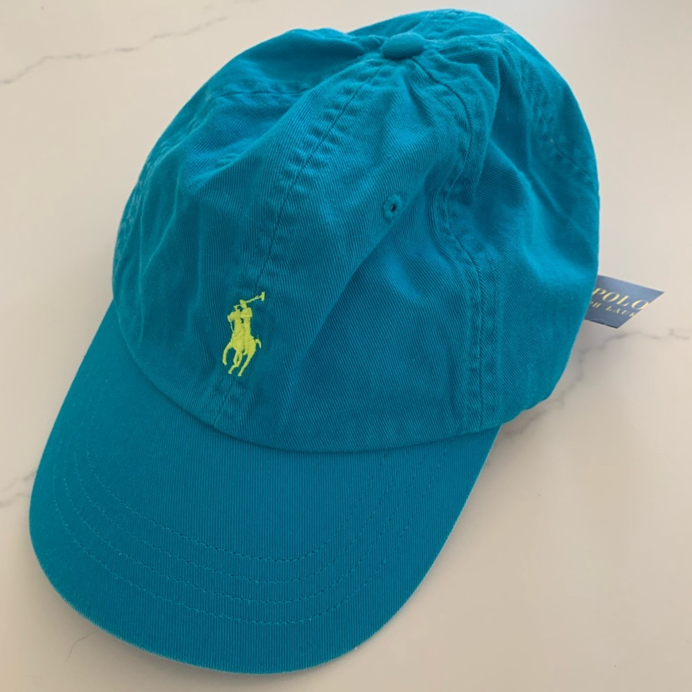 Polo Ralph Lauren Adjustable Cotton Baseball Cap Blue NWT